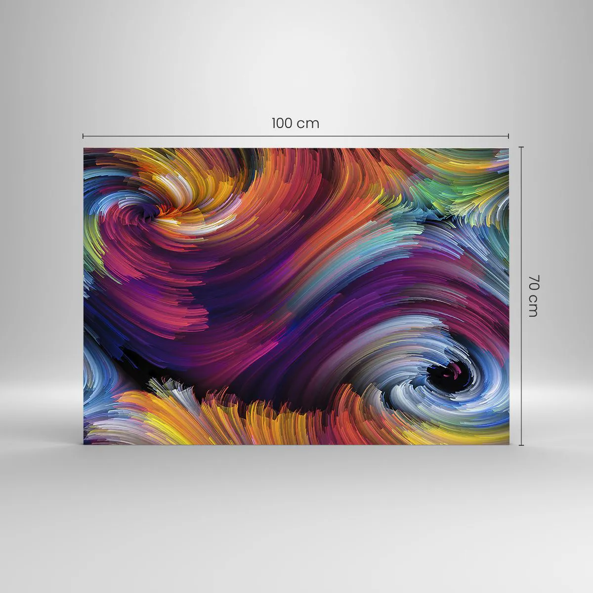 Schilderen op glas - Het begin van een nieuwe wereld - 100x70 cm