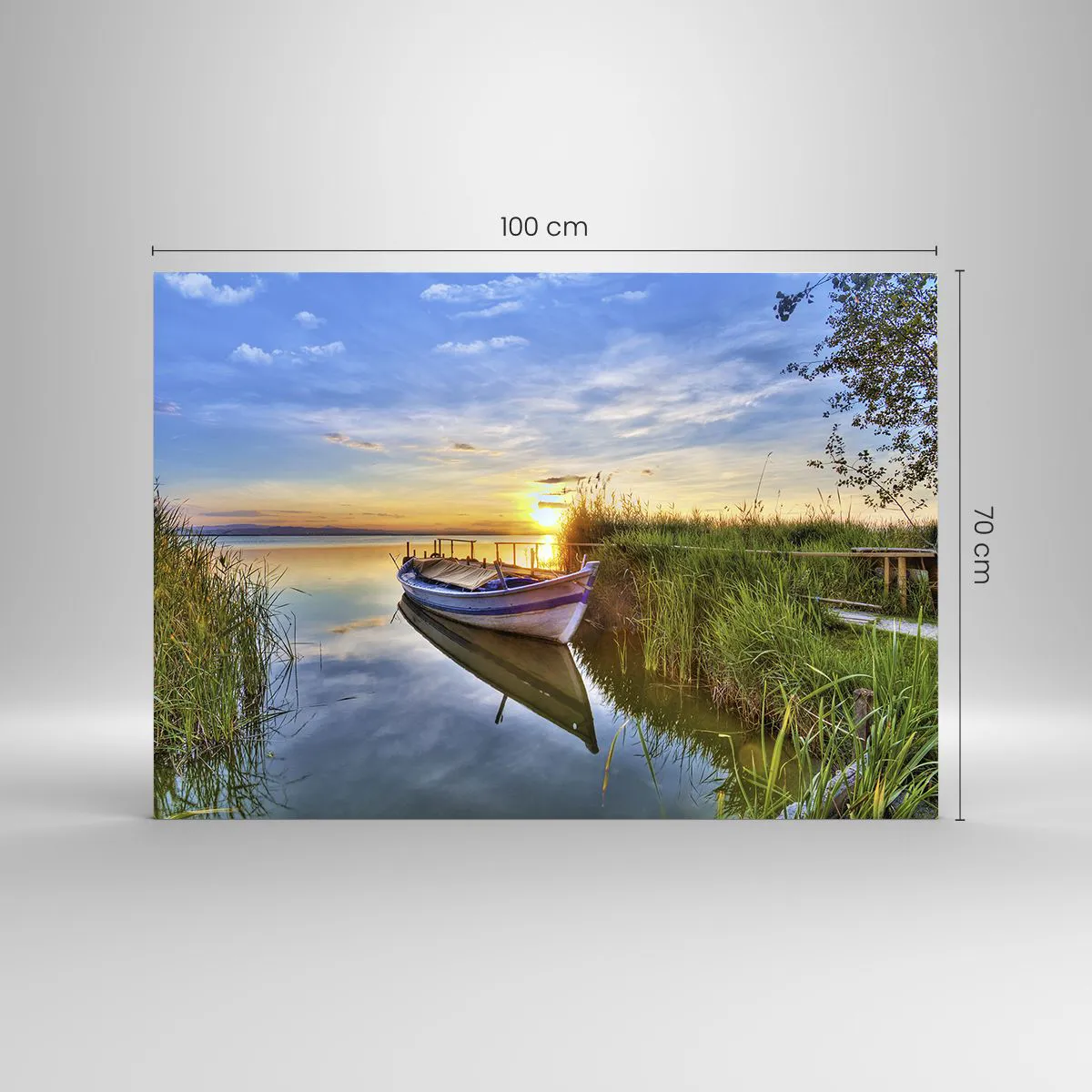 Tablou pe sticlă - Golfulețul viselor împlinite - 100x70 cm