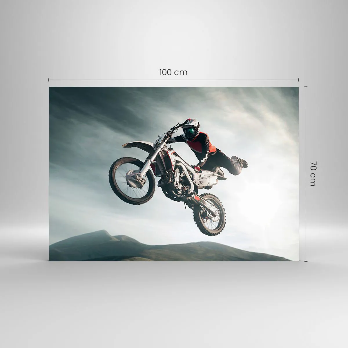 Glass picture - No Risk, No Fun - 100x70 cm