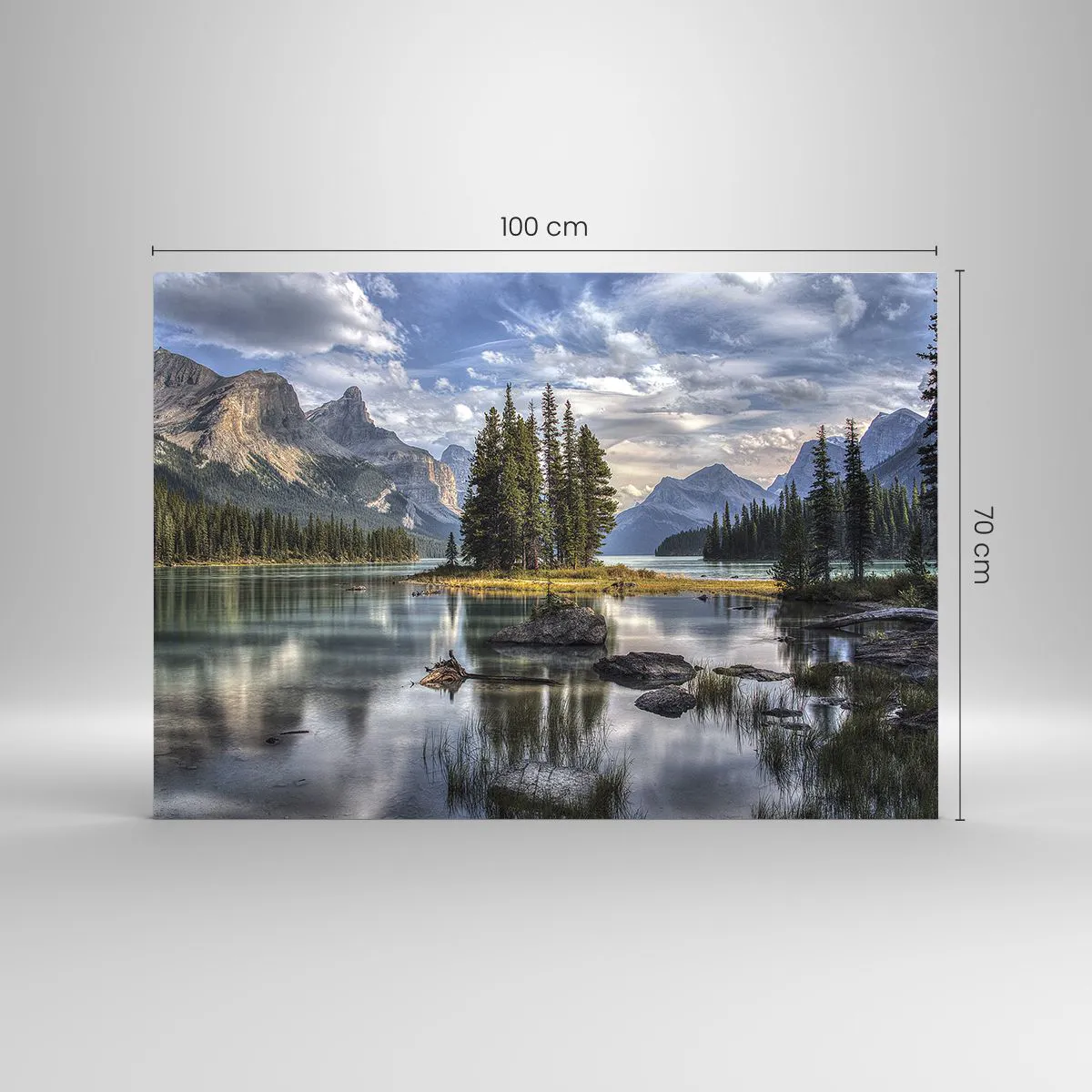 Obraz na skle - U velké a čisté vody… - 100x70 cm