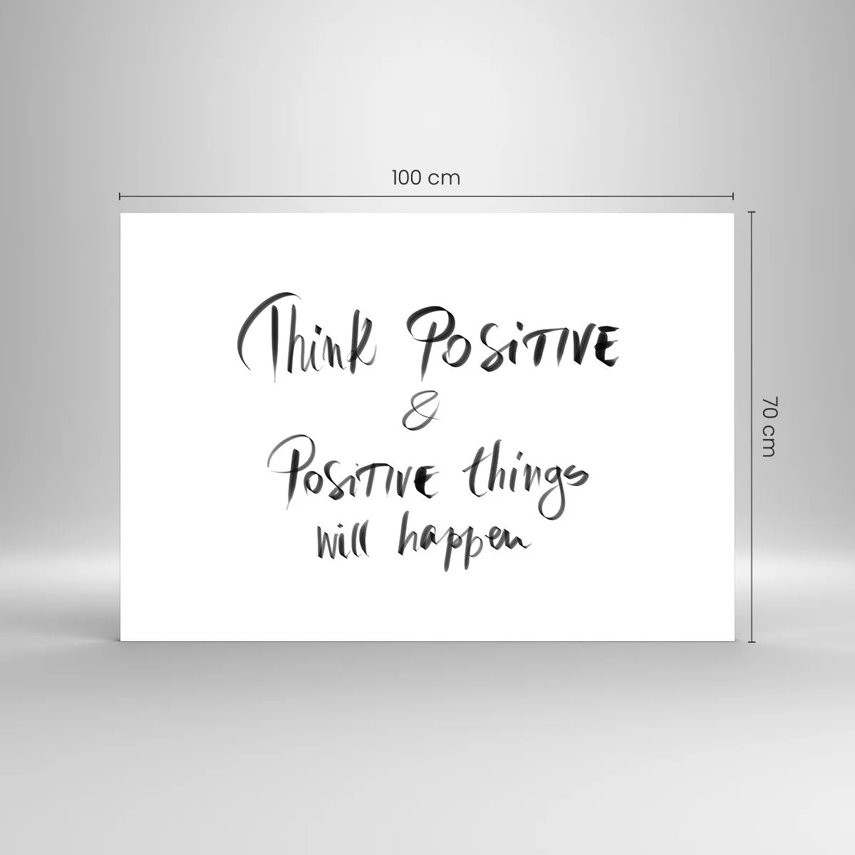 Glasbild - Bild auf glas - Eine motivierende Inschrift im minimalistischen Stil - 100x70cm - Wie soll man leben? - Moderne Wanddekoration für Wohnzimmer und Schlafzimmer ARTTOR