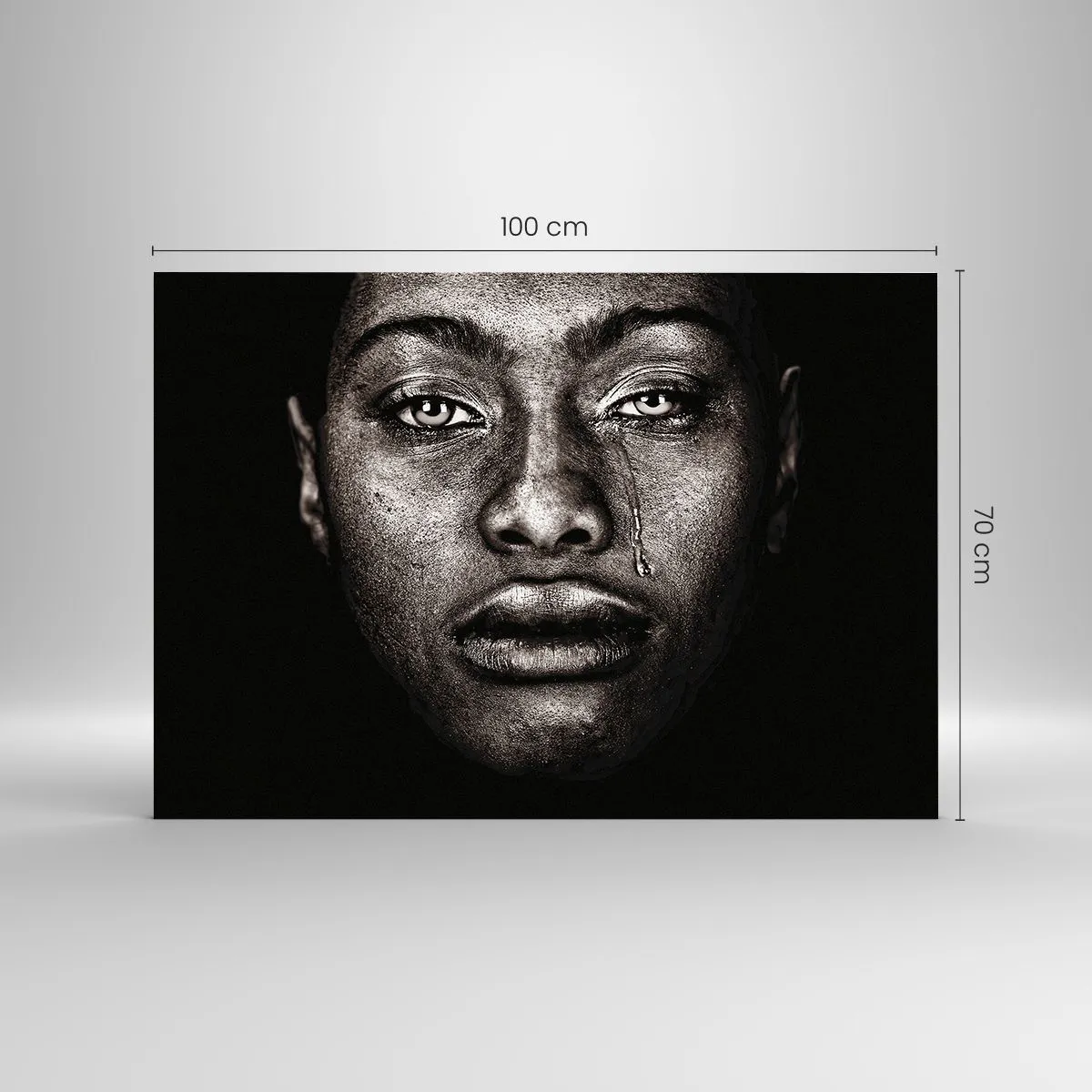 Üveg kép - Egy könnycsepp - 100x70 cm