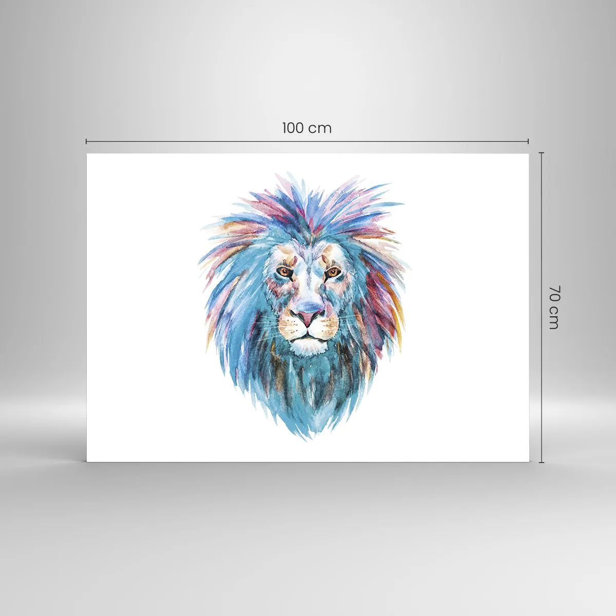 Glass picture - Electrifying Aura - 100x70 cm