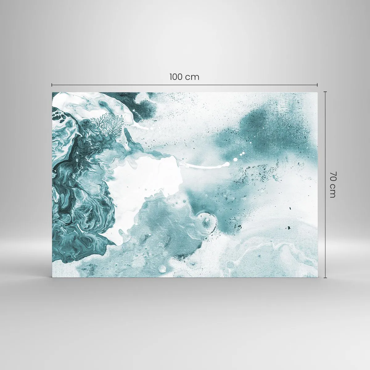 Glass picture - Lakes of Blue - 100x70 cm