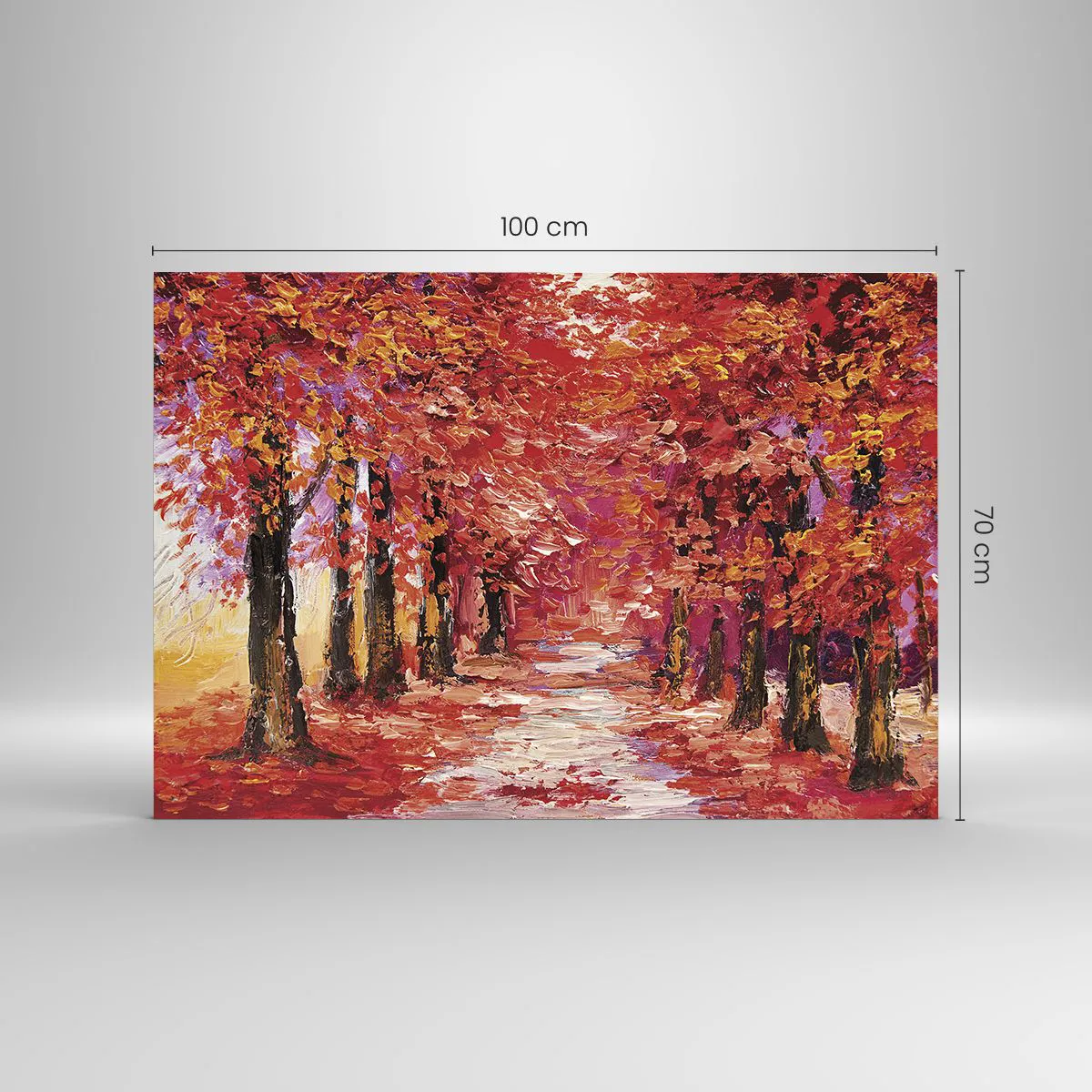 Üveg kép - Őszi benyomás - 100x70 cm