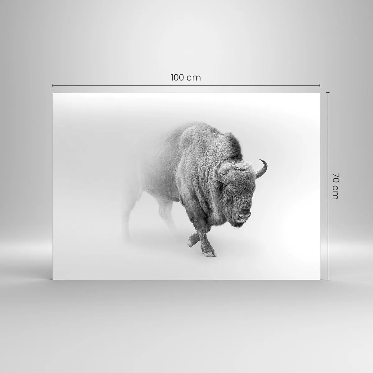 Tablou pe sticlă - Regele preriilor - 100x70 cm