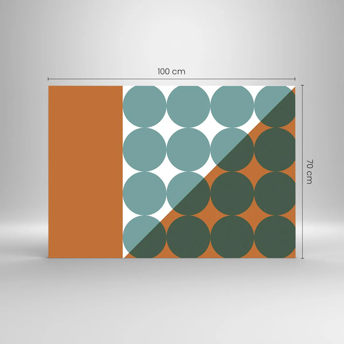 Obraz na skle - Nahoru a šikmo - 100x70 cm