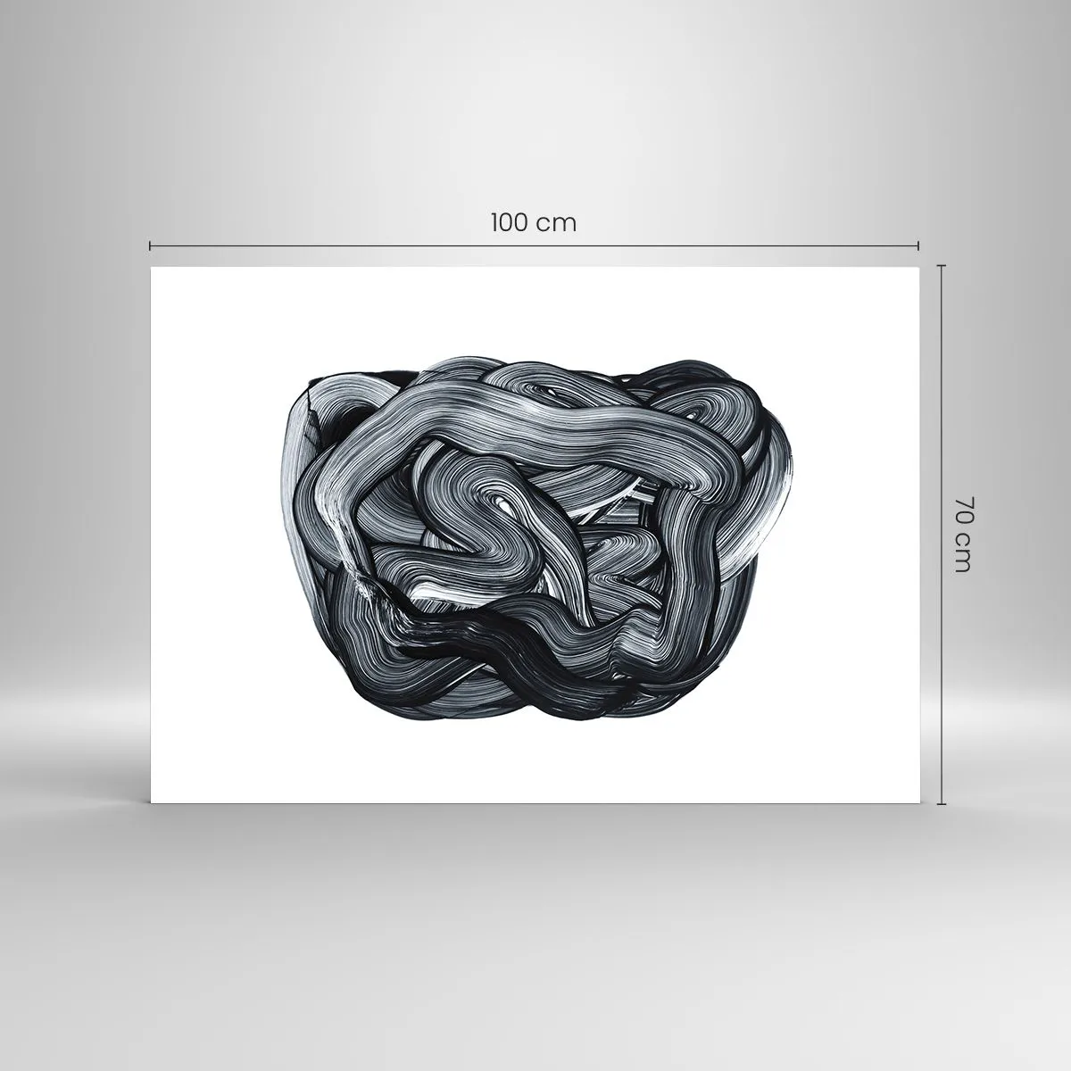 Quadro em vidro - Não é assim tão simples - 100x70 cm