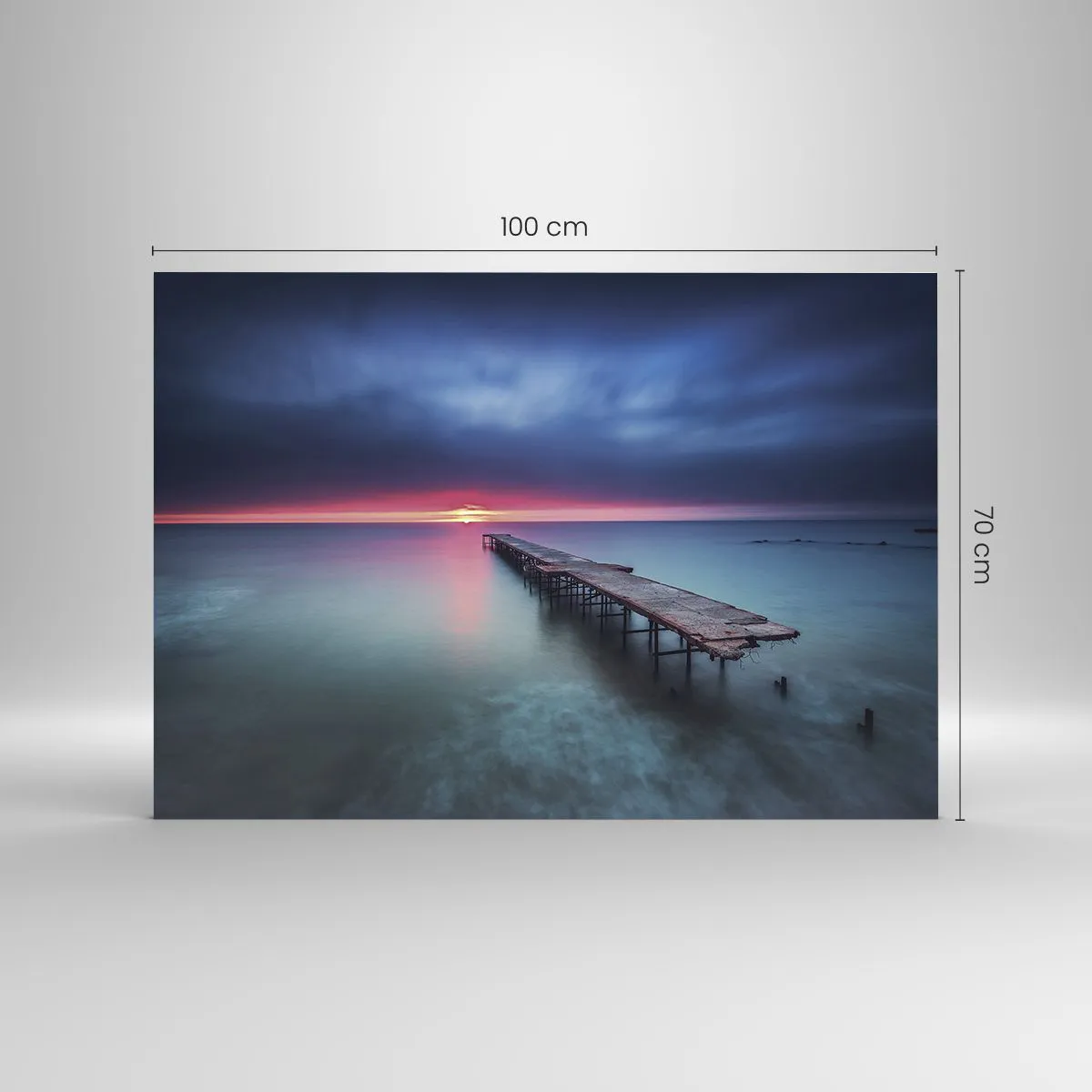 Schilderen op glas - Tussen hemel en aarde - 100x70 cm