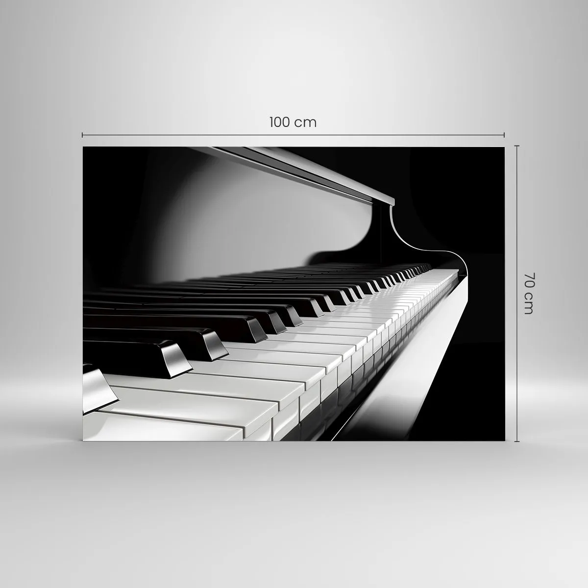 Tablou pe sticlă - Armonia formelor și a culorilor - 100x70 cm