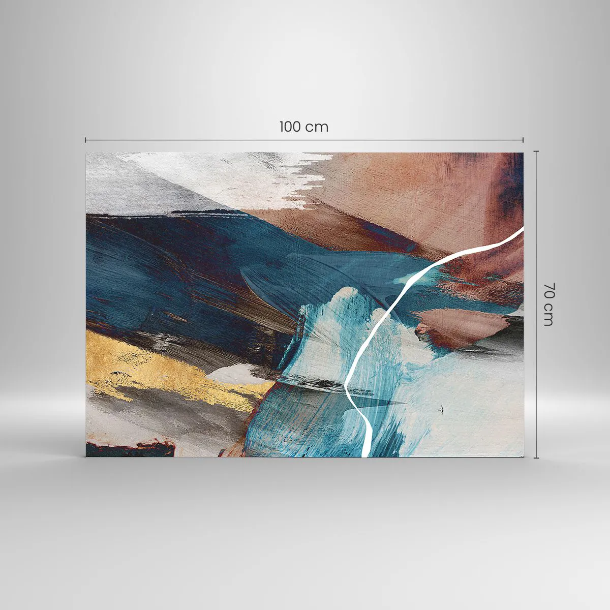 Obraz na skle - Na plno a s energií - 100x70 cm