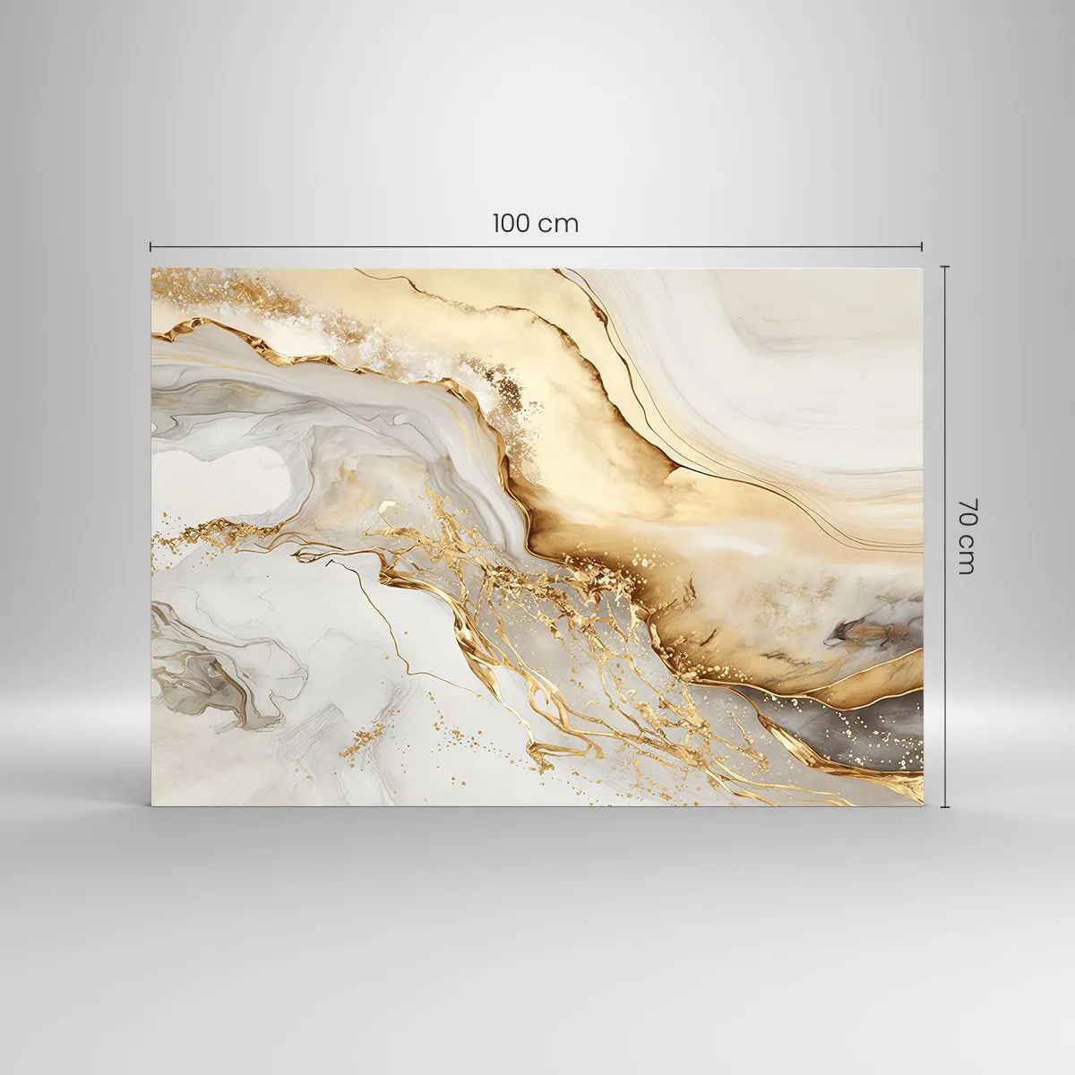 Üveg kép - Absztrakció: szépség és jóság - 100x70 cm