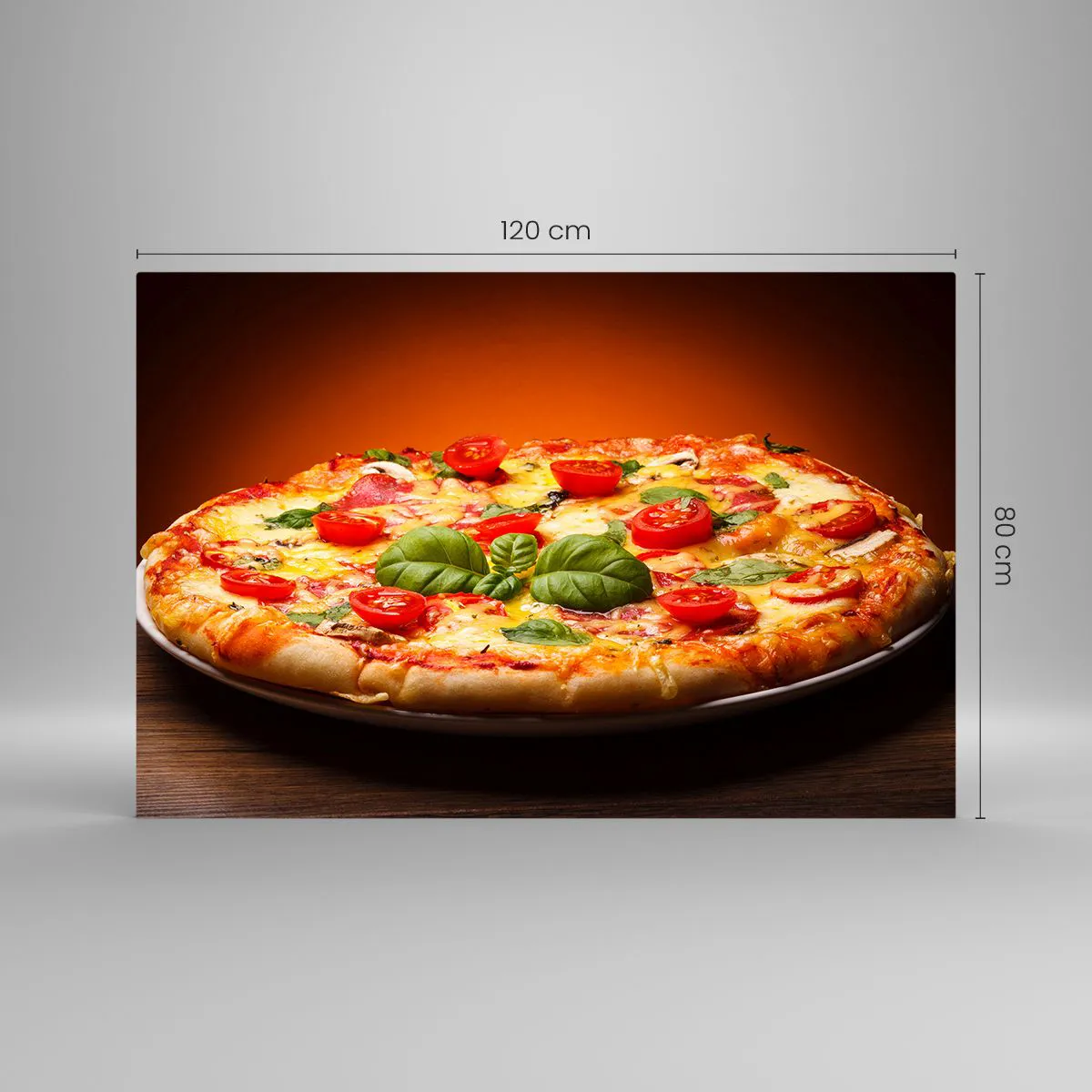 Quadro em vidro - Mamma mia! - 120x80 cm