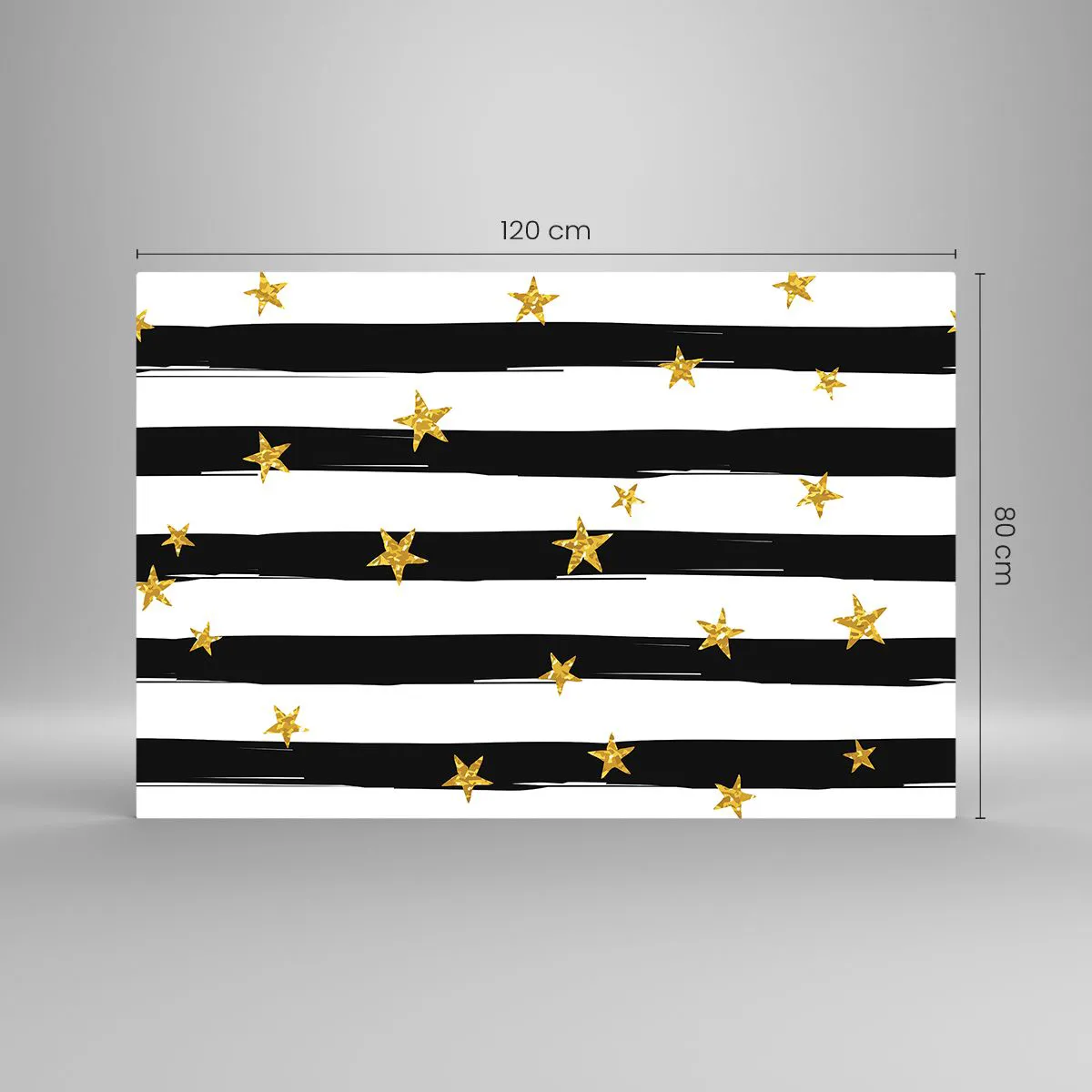 Schilderen op glas - We zijn allemaal geboren onder een gelukkige ster - 120x80 cm