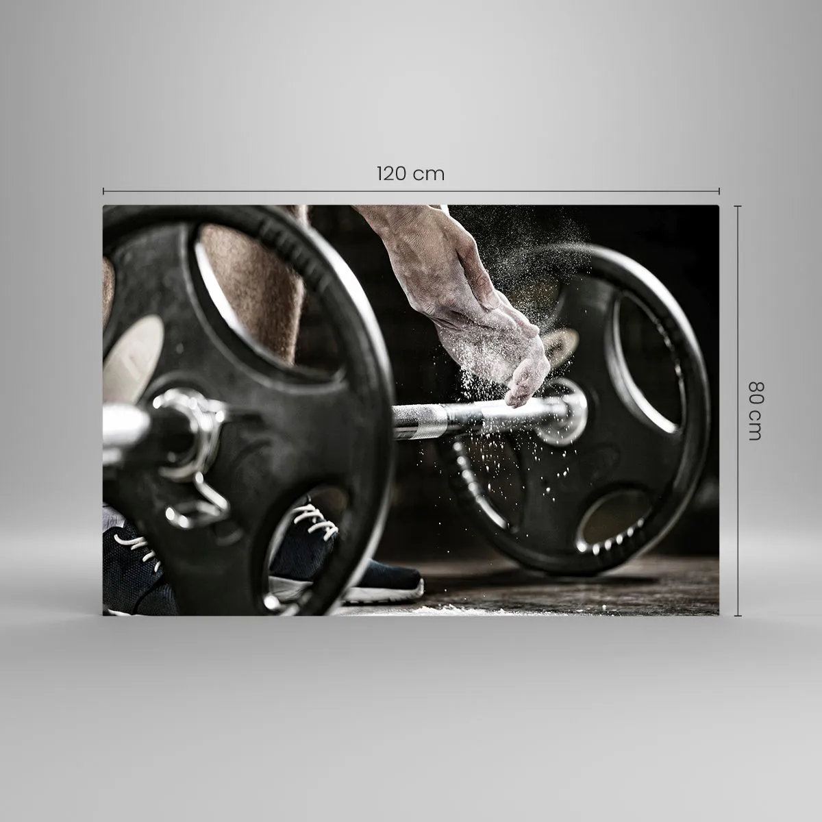 Glass picture - Challenge Accepted! - 120x80 cm