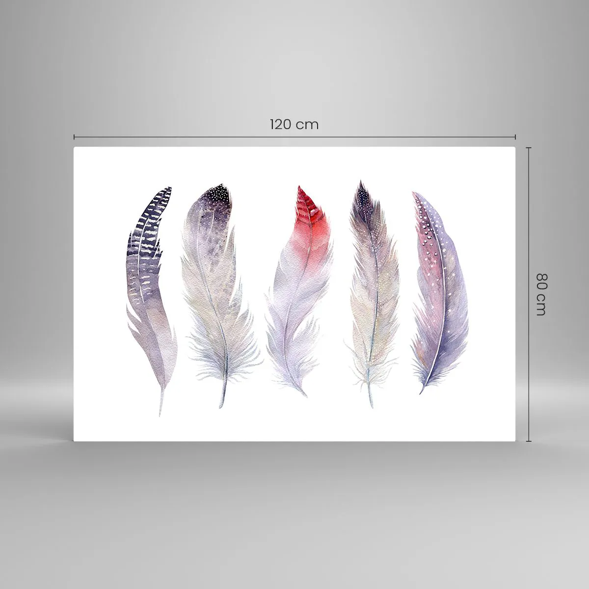 Tablou pe sticlă - Delicate ca o ceață multicoloră - 120x80 cm