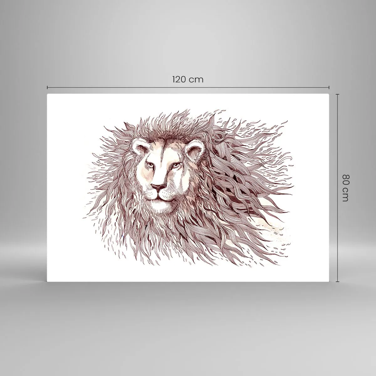 Tablou pe sticlă - Împăratul flamboaiant - 120x80 cm