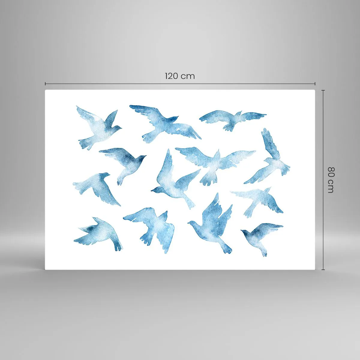 Obraz na skle - Nebeští ptáci - 120x80 cm