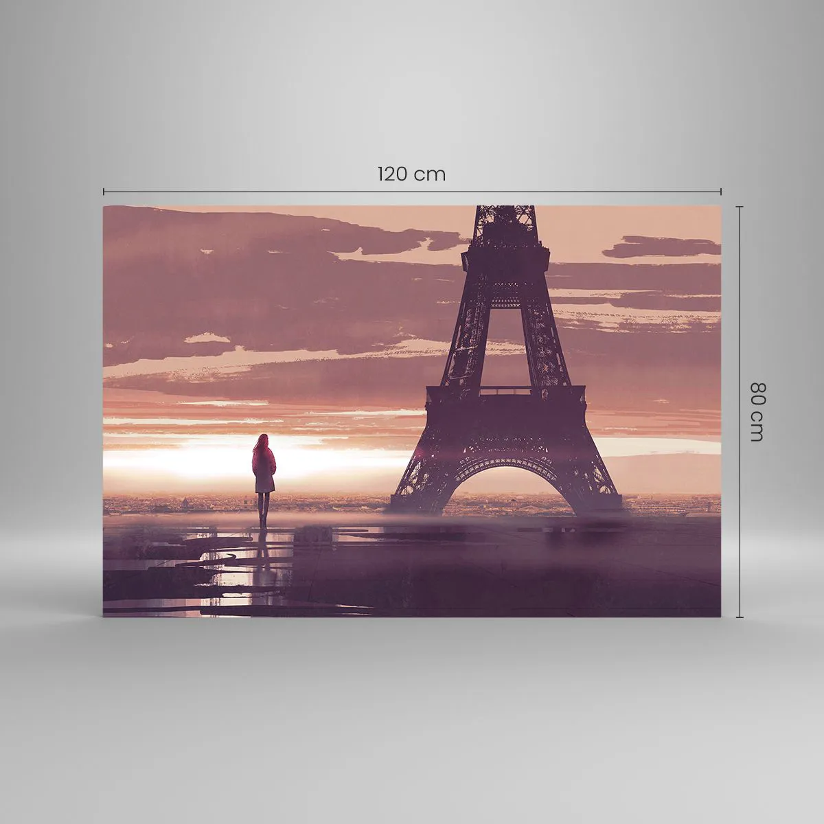 Billede på glas - Kun de to - 120x80 cm