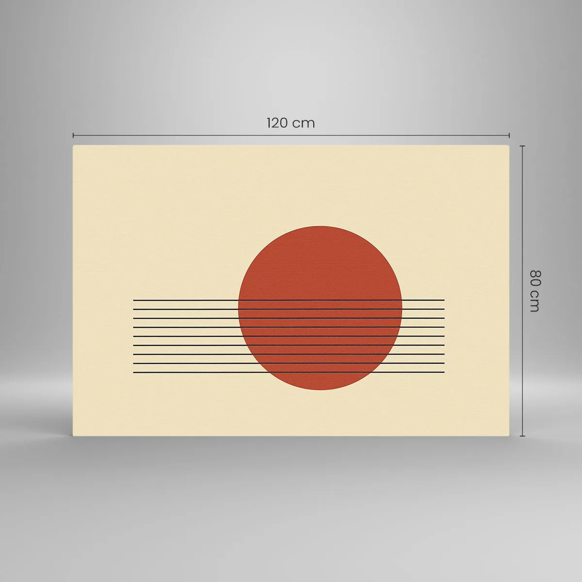 Quadro em vidro - Em círculo e mais além - 120x80 cm