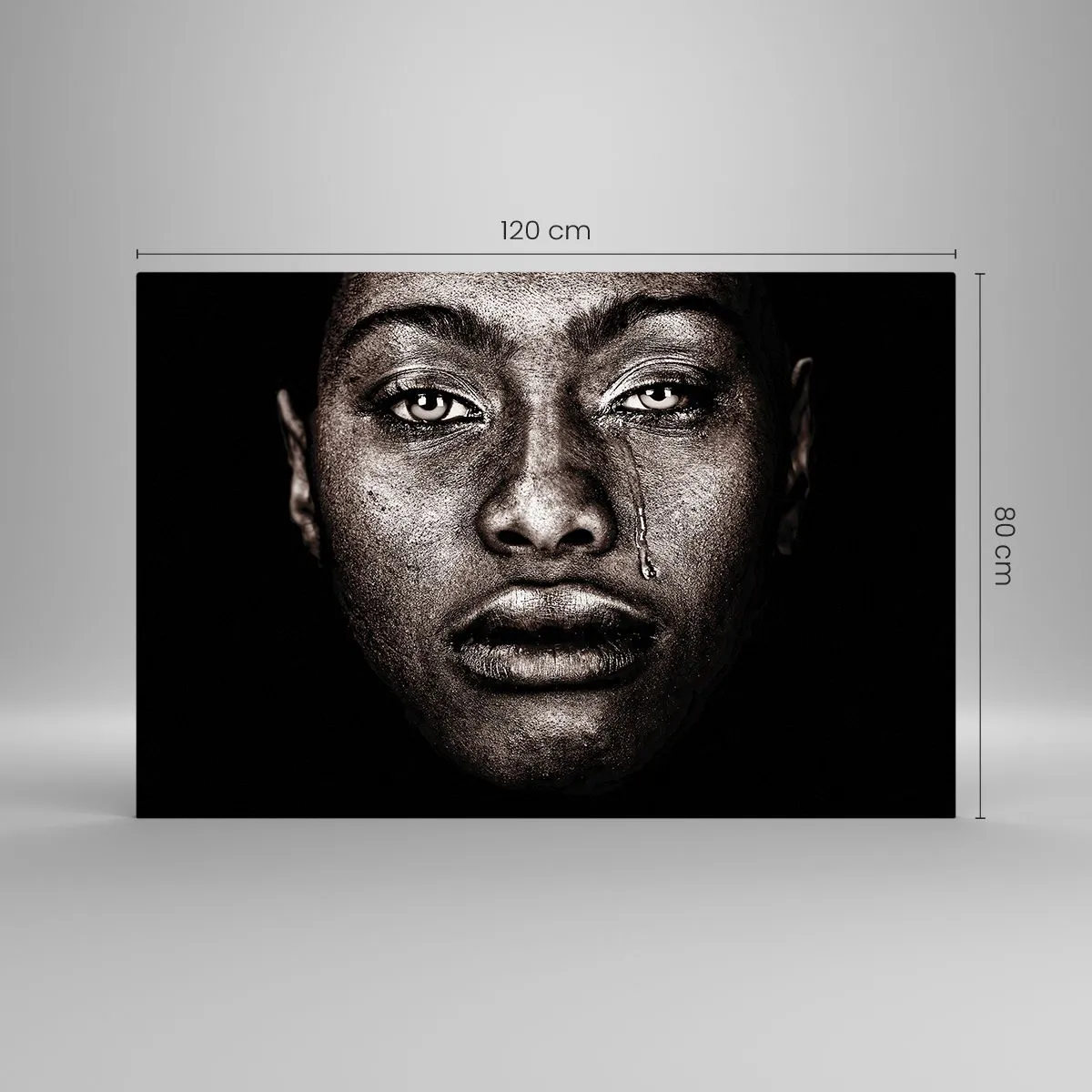 Üveg kép - Egy könnycsepp - 120x80 cm