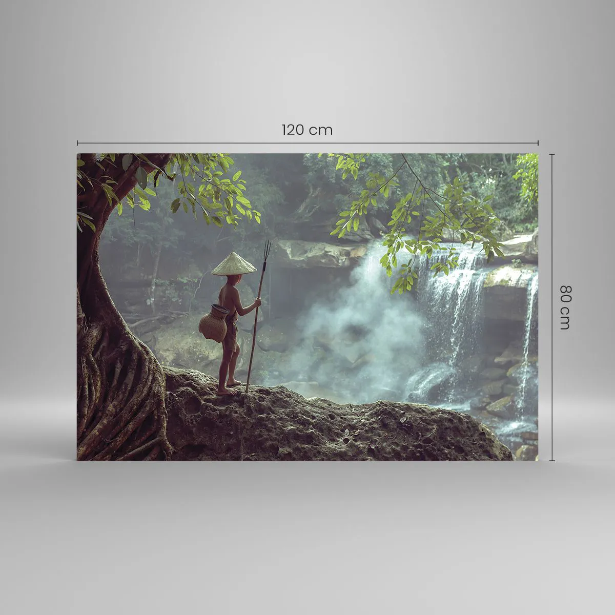 Üveg kép - Barátságban a természettel - 120x80 cm