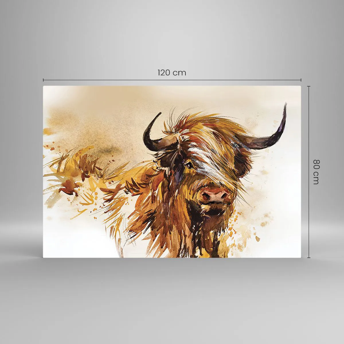 Üveg kép - A vadász büszkesége - 120x80 cm