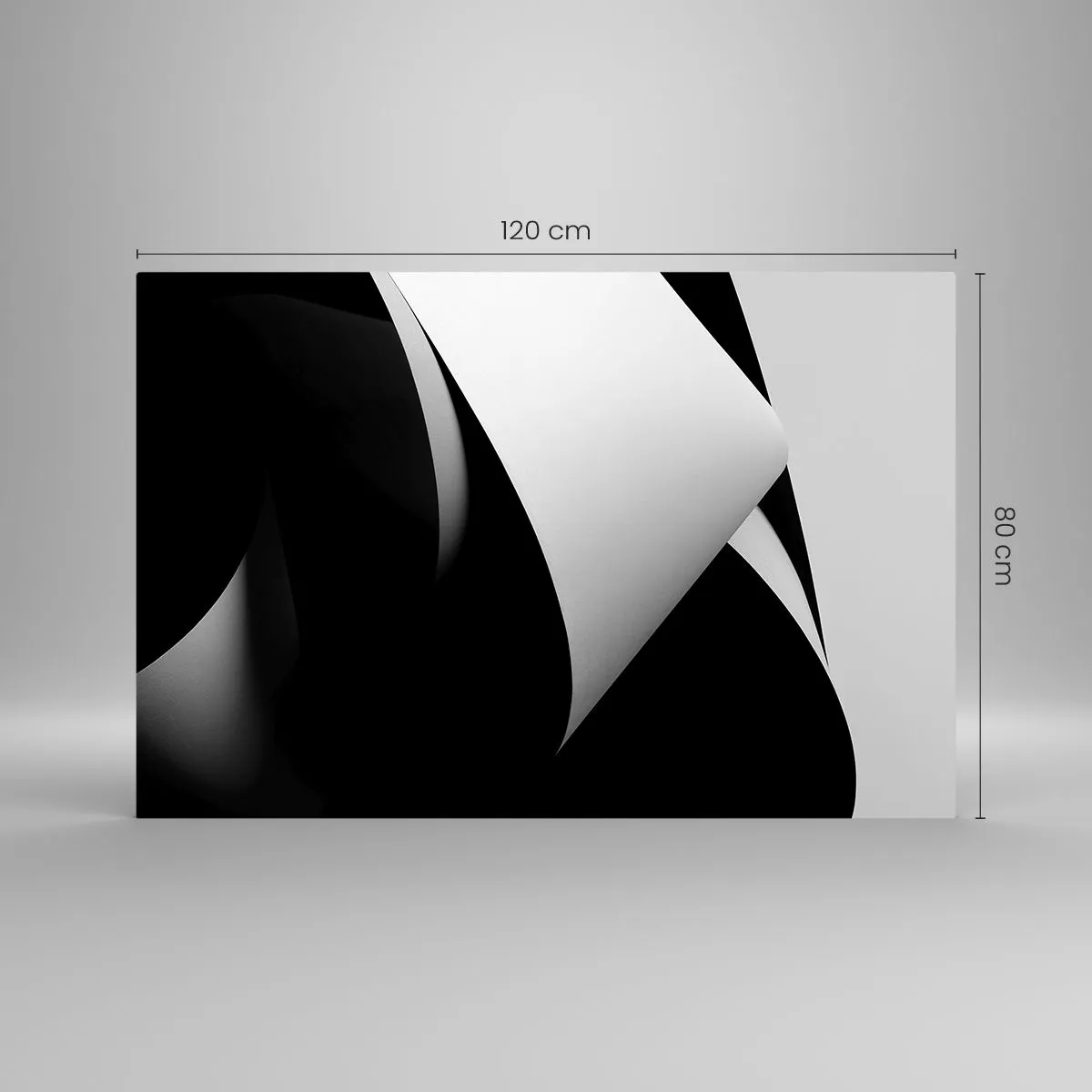 Tablou pe sticlă - Planuri de lumină din adâncurile umbrelor - 120x80 cm