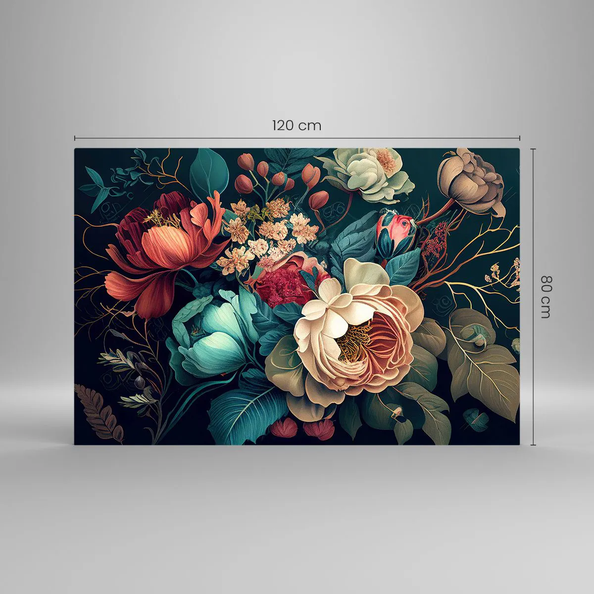 Obraz na skle - Půvab 19. století - 120x80 cm