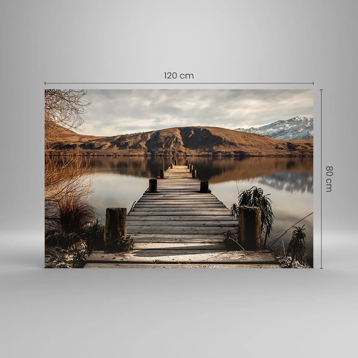 Üveg kép - Táj a csendben - 120x80 cm