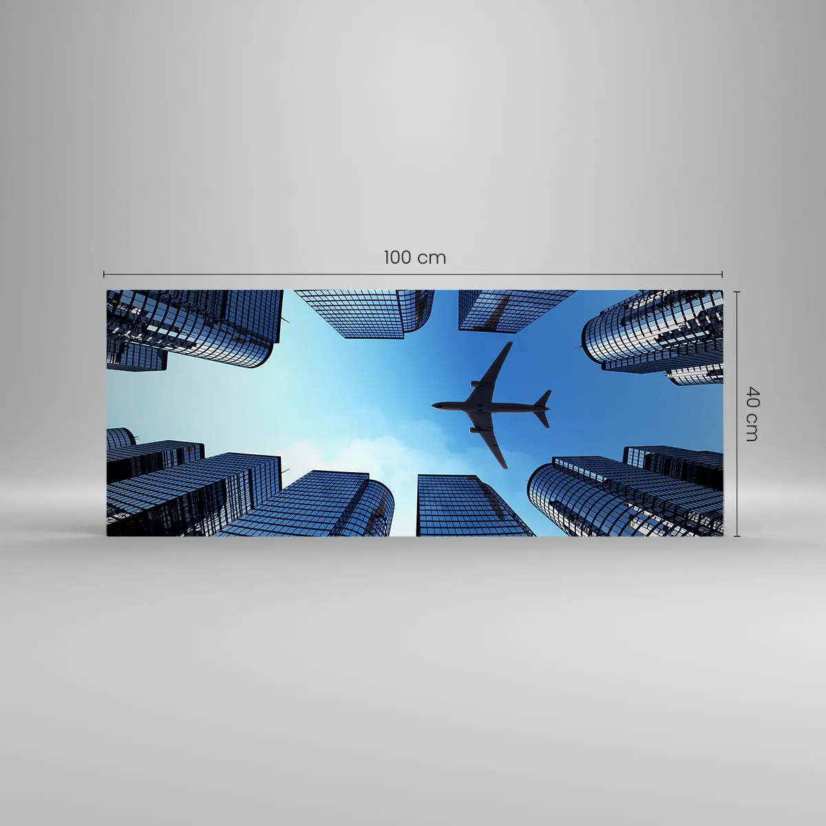 Impression sur verre - Image sur verre - La vue depuis le ravin de verre - 100x40 cm