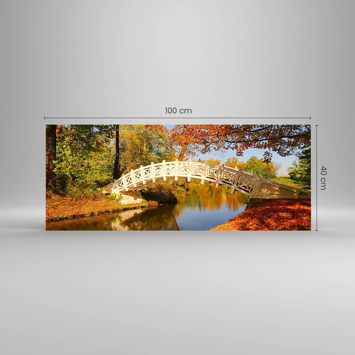 Impression sur verre - Image sur verre - Sur le pont blanc des soupirs - 100x40 cm