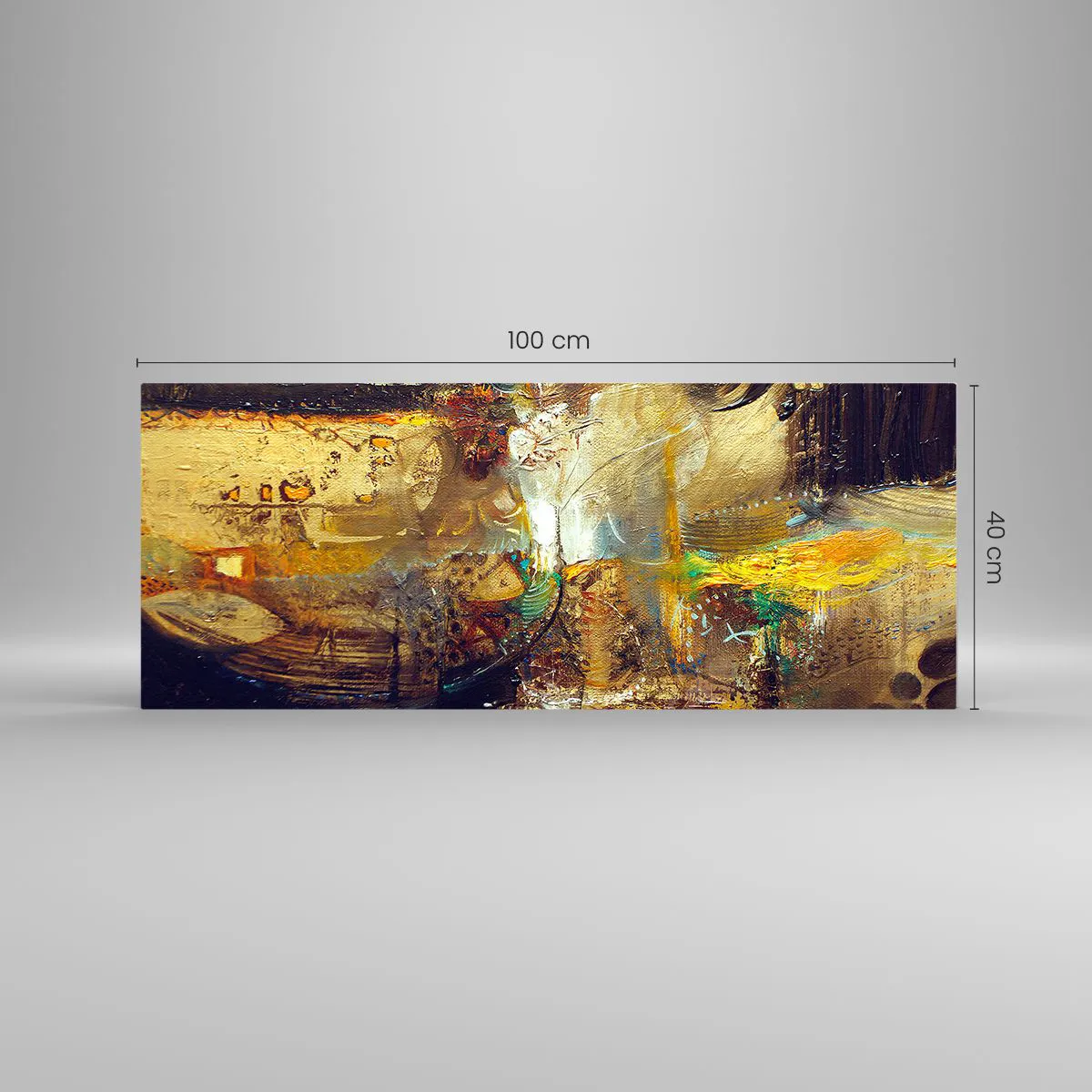 Glasbild - Bild auf glas - Kalt, wärmer, heiß - 100x40 cm