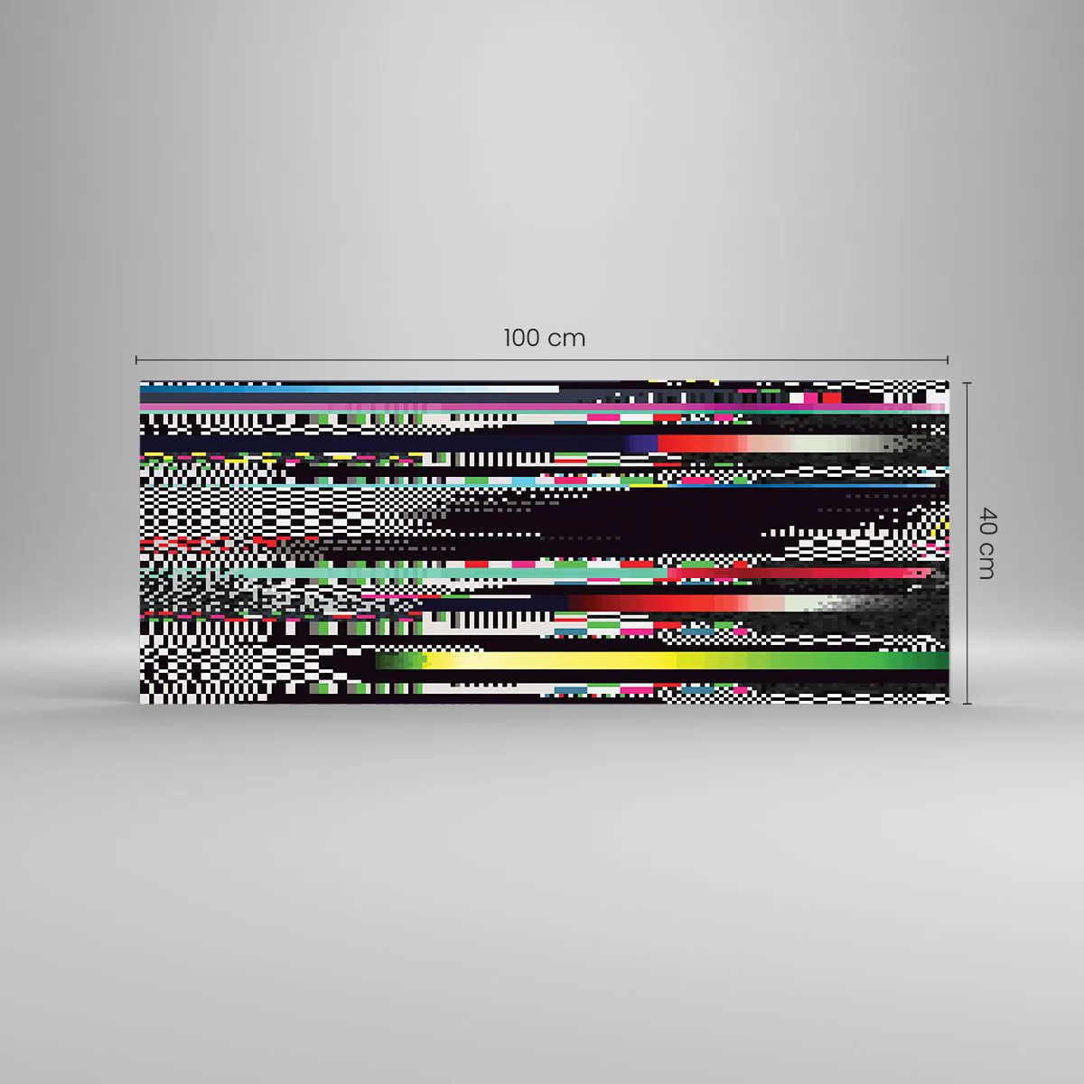 Tablou pe sticlă - Imaginea controlată a realității - 100x40 cm