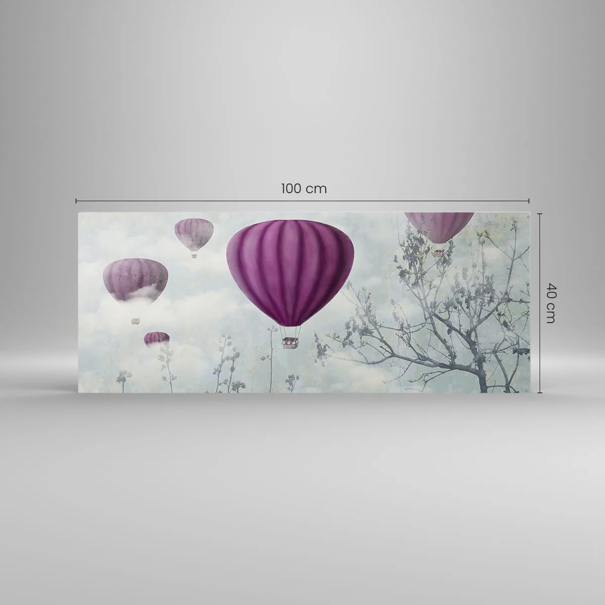 Obraz na szkle - Jak statki na niebie - 100x40 cm