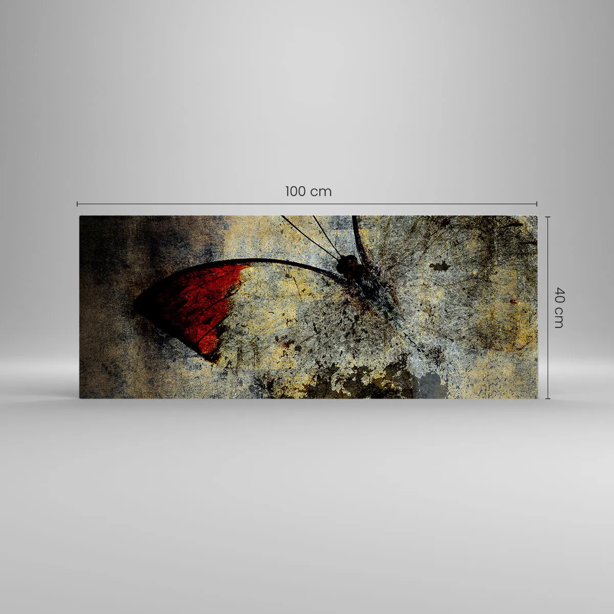 Glasbild - Bild auf glas - Pass auf, bevor ich verschwinde - 100x40 cm