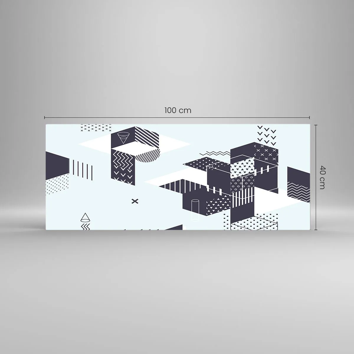 Glasbild - Bild auf glas - In der Seele eines Mathematikers - 100x40 cm