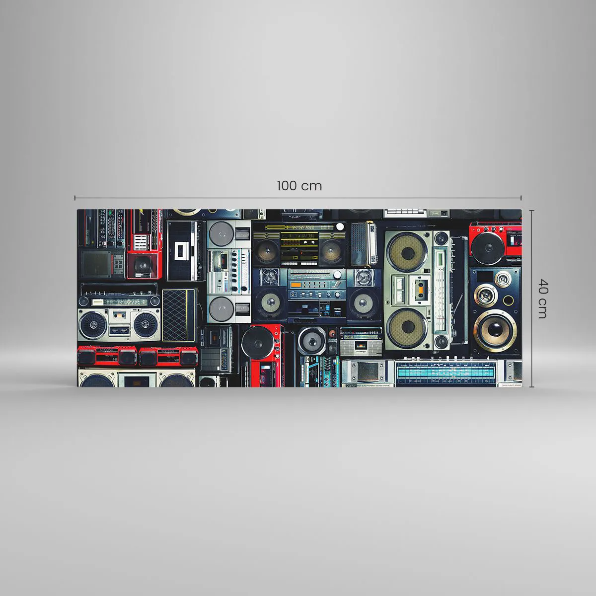 Obraz na skle - Túžba po 80. rokoch - 100x40 cm