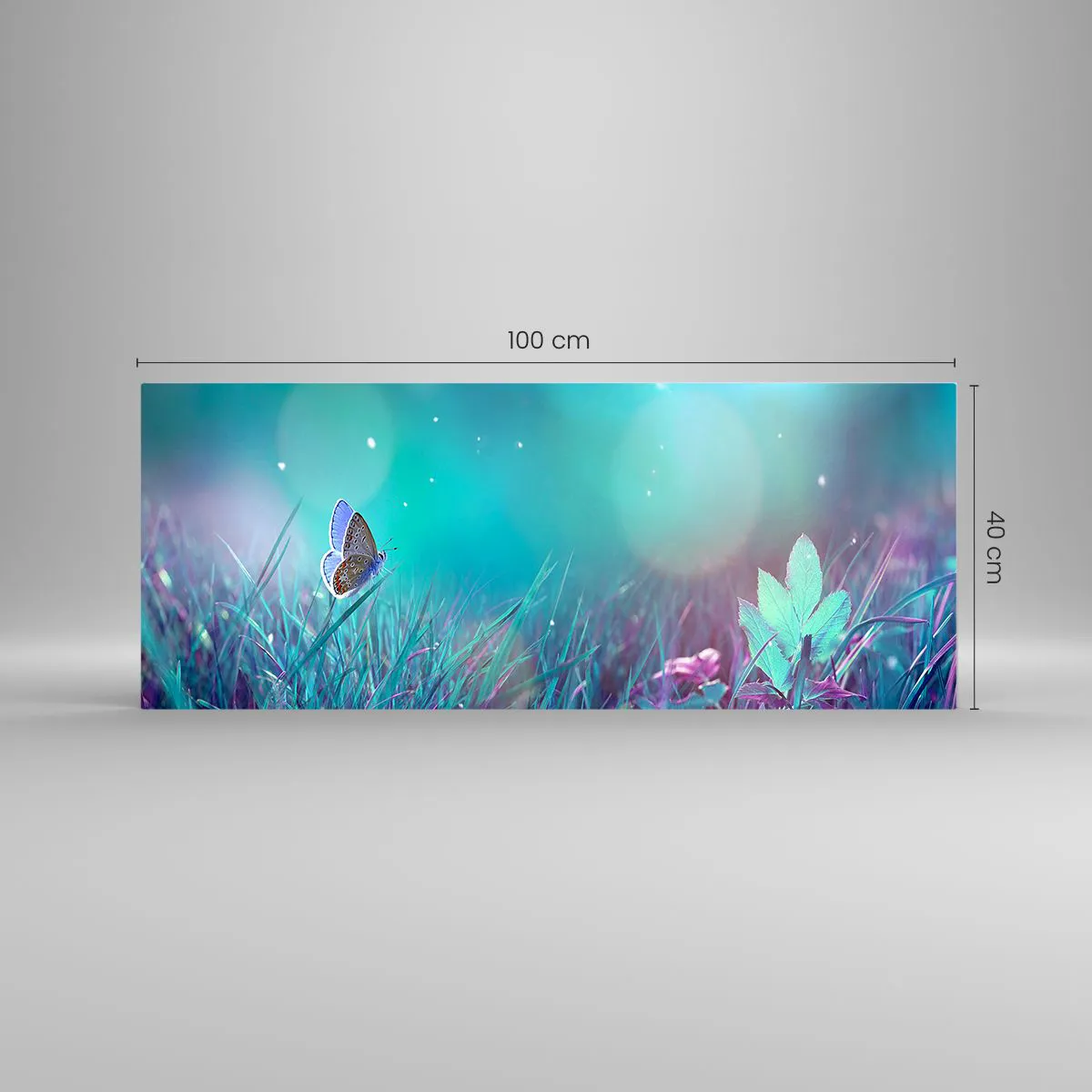 Obraz na szkle - Sekretne życie łąki - 100x40 cm