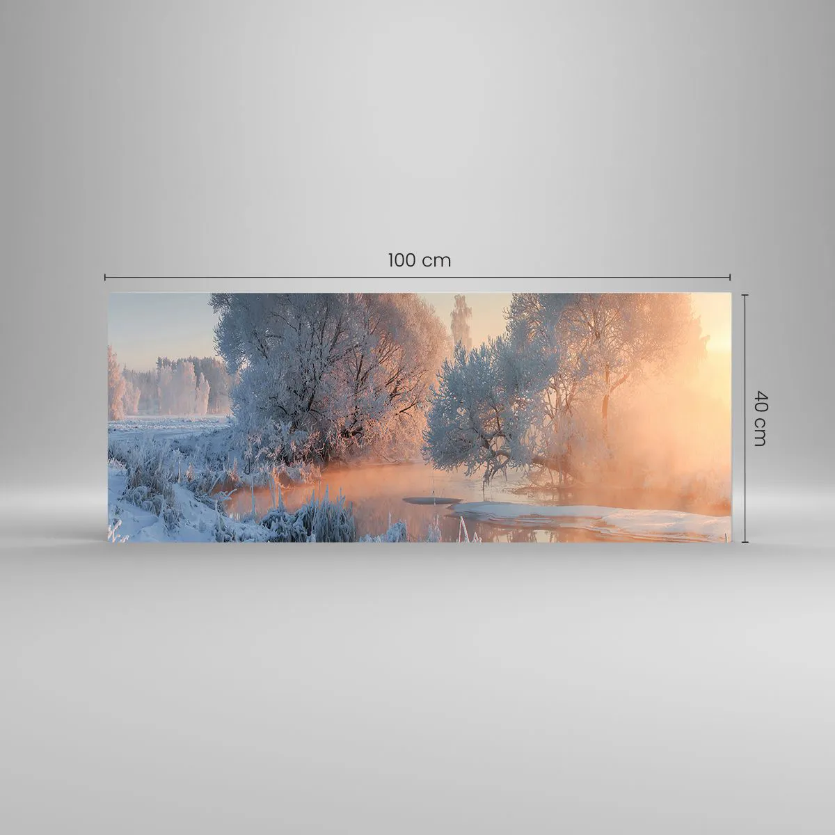 Obraz na szkle - Wszystko w słonecznym lśni krysztale - 100x40 cm