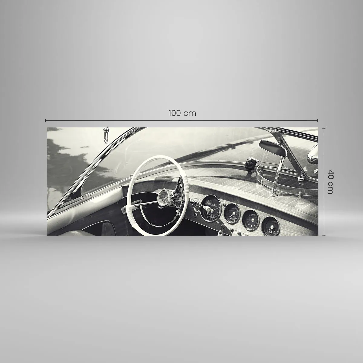 Impression sur verre - Image sur verre - Temps pour riche - 100x40 cm