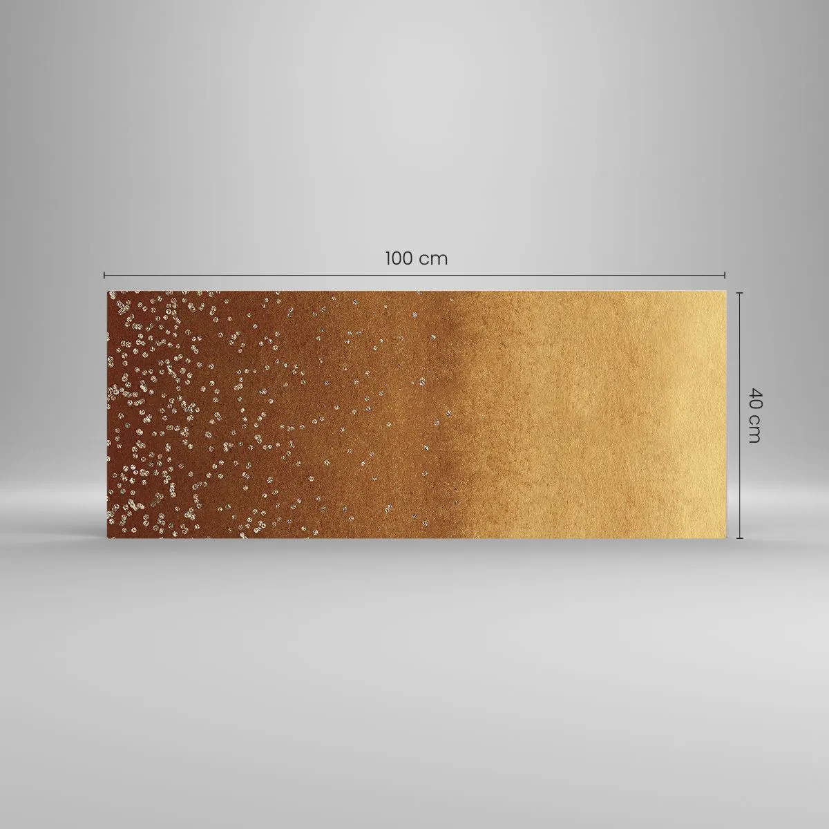 Üveg kép - A fény születése - 100x40 cm