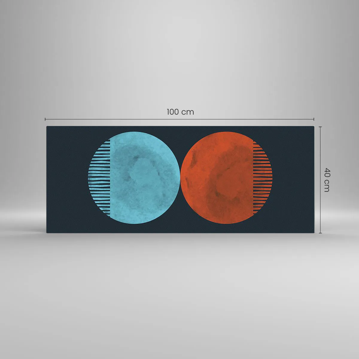 Üveg kép - Csak a geometria? - 100x40 cm