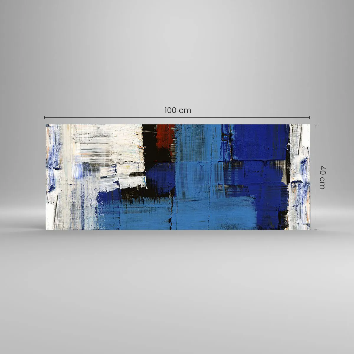 Obraz na szkle - Sekret błękitu - 100x40 cm