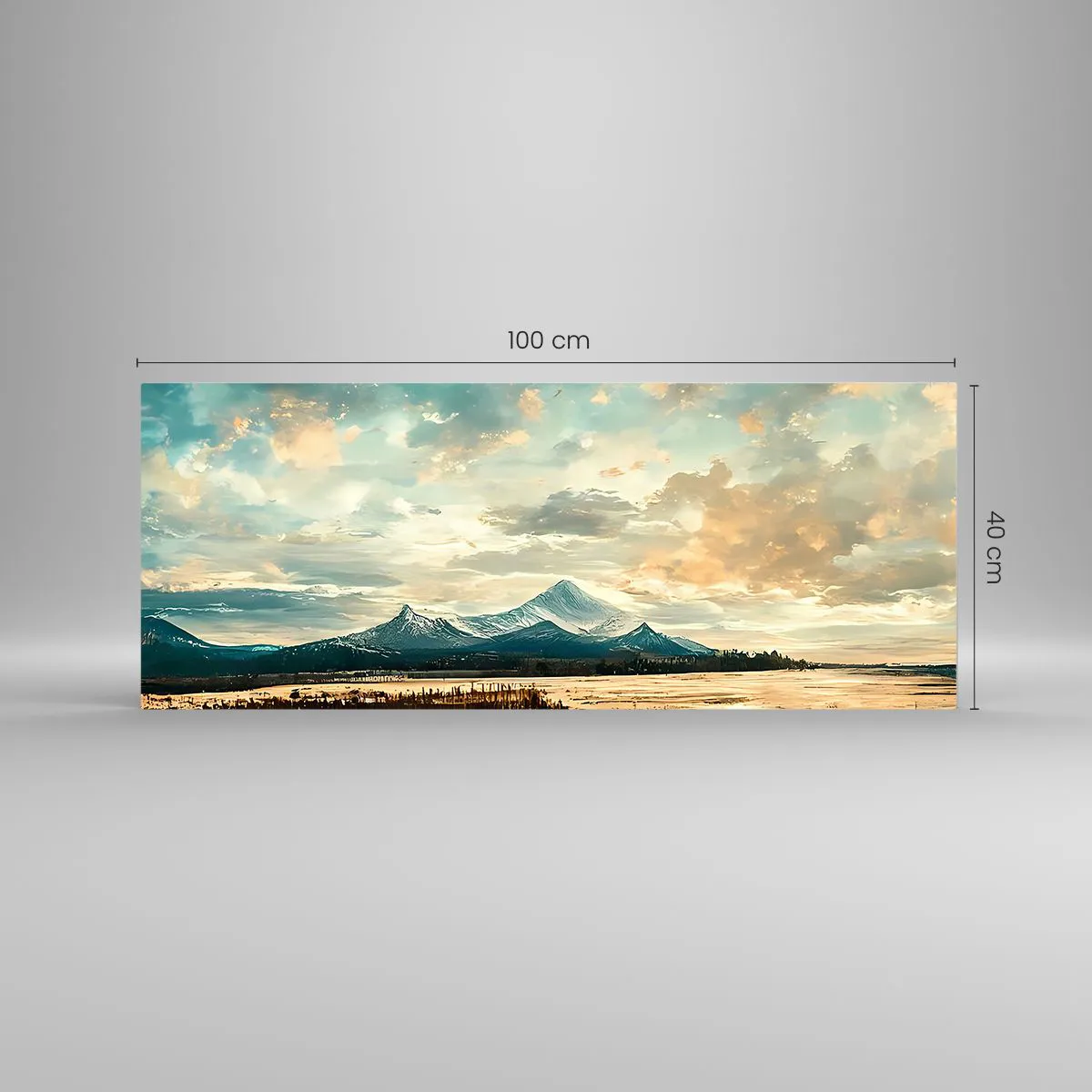 Glass picture - Under Heaven's Protection - 100x40 cm