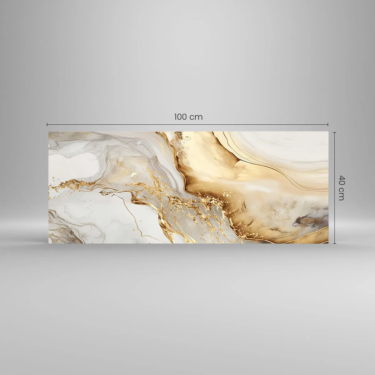 Üveg kép - Absztrakció: szépség és jóság - 100x40 cm