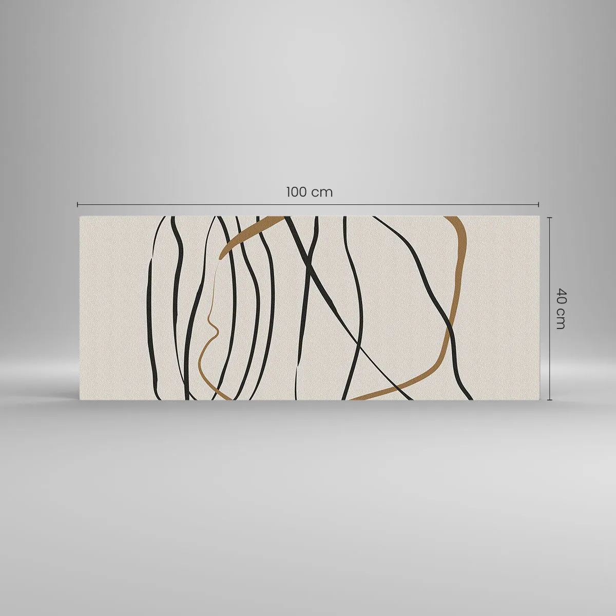 Obraz na szkle - Kompozycja – taniec opętaniec - 100x40 cm