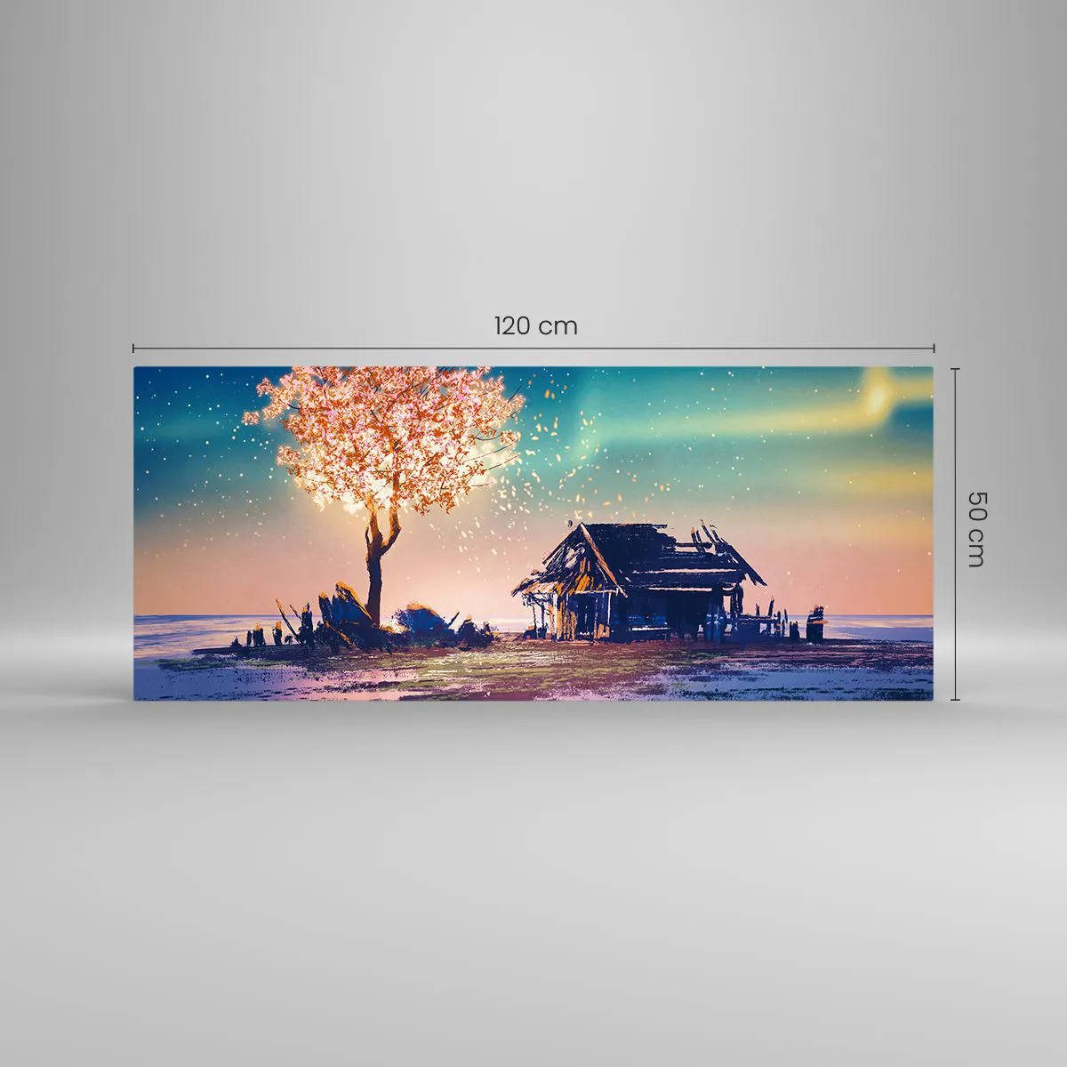 Üveg kép - A természet nem múlik el - 120x50 cm