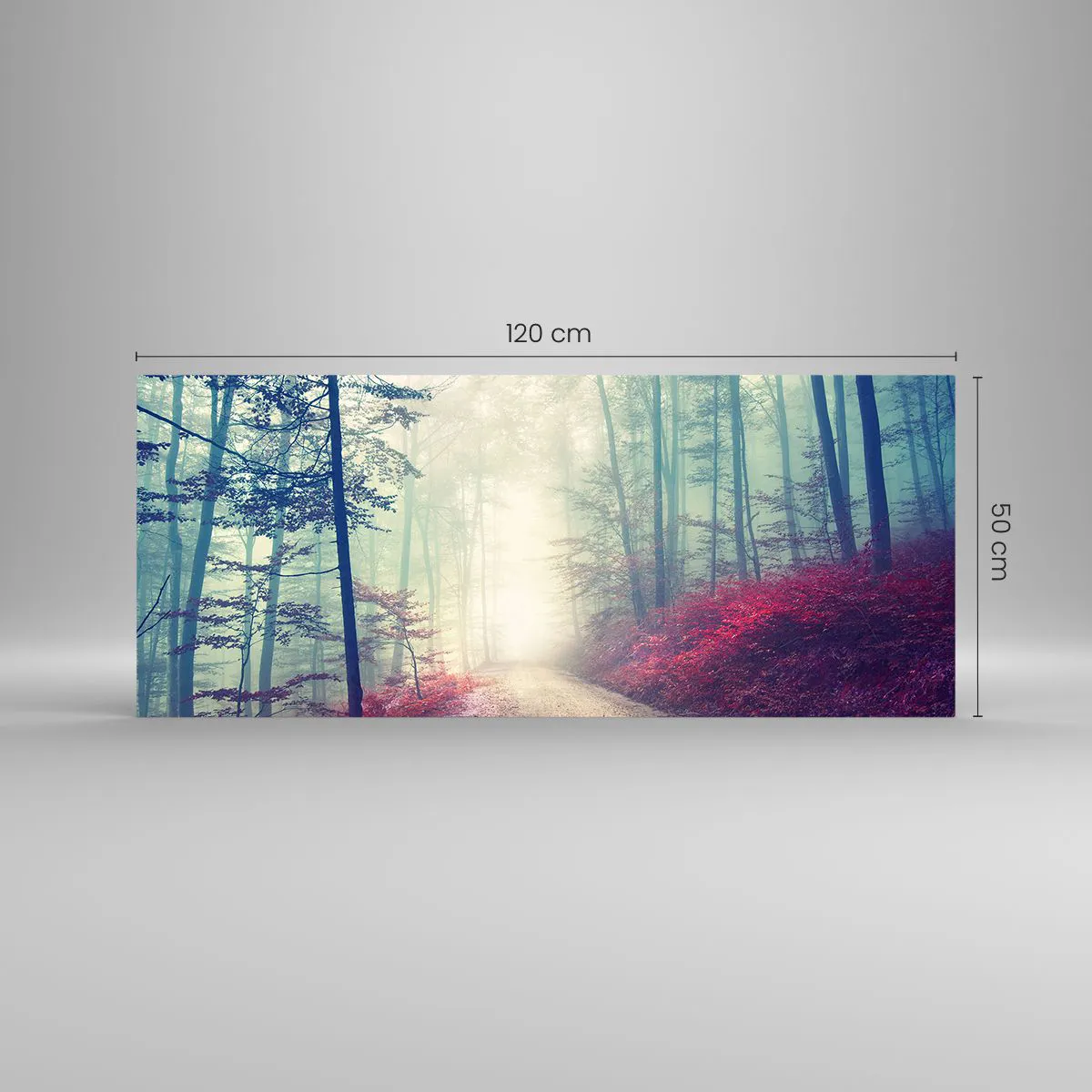 Billede på glas - Hvor er det godt at stå op ved daggry - 120x50 cm