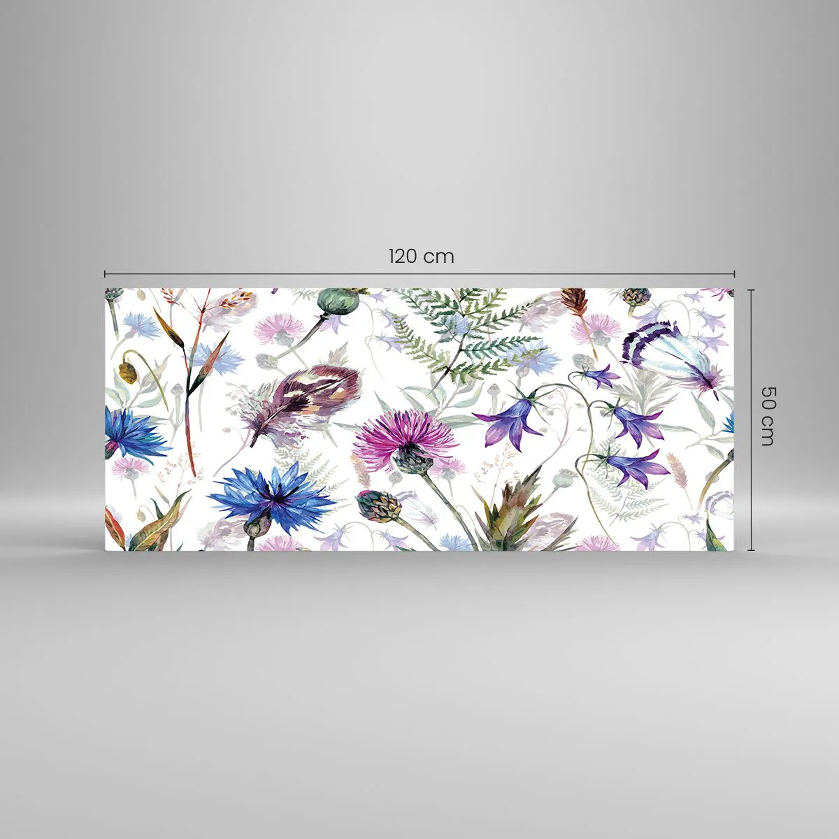 Üveg kép - Lengyel herbárium - 120x50 cm